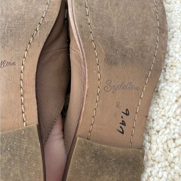 Seychelles Studded Brown Slip On Mules Flats Size 9 - Picture 6 of 6